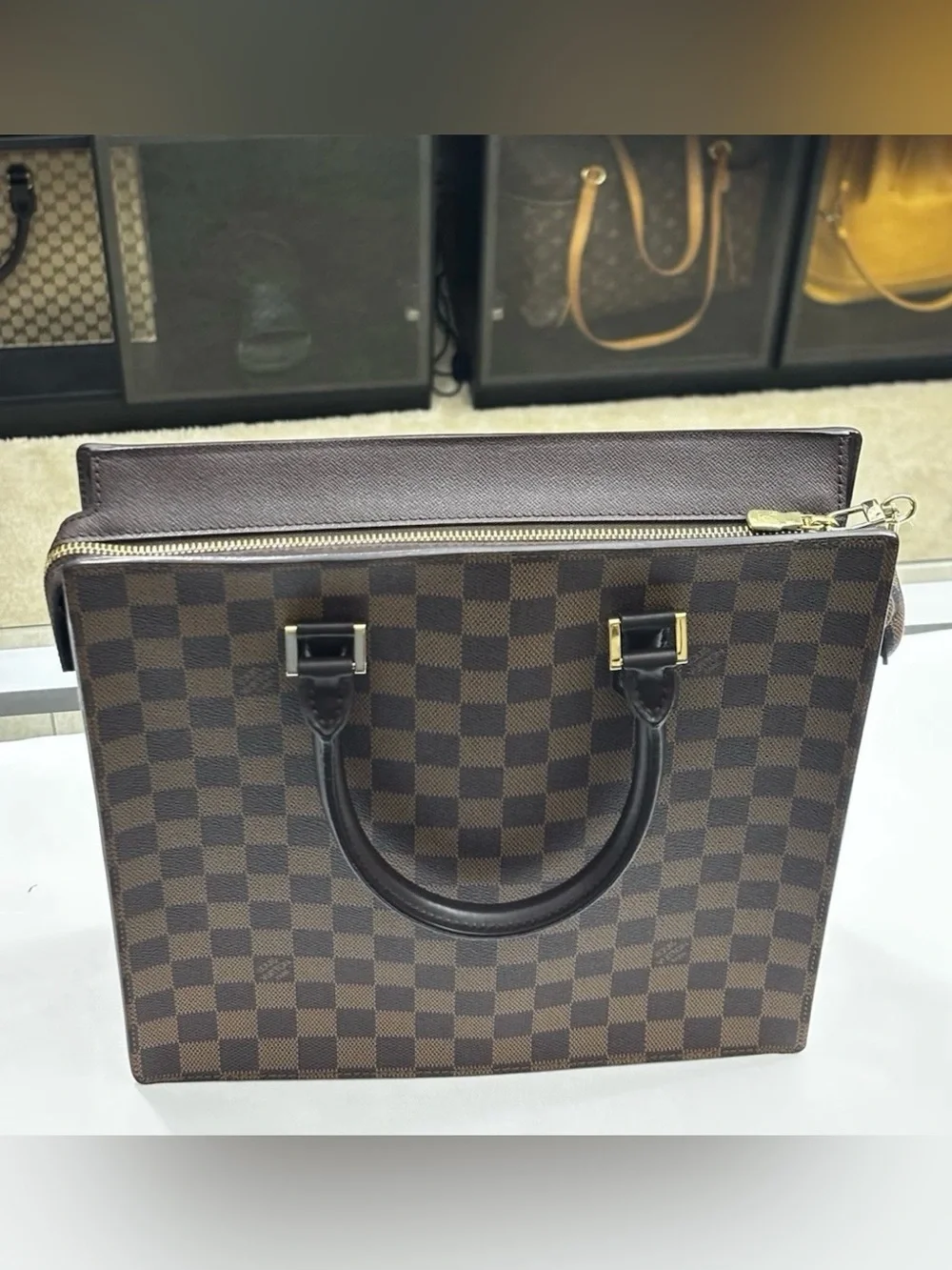 Louis Vuitton Venice Tote Bag PM Brown Canvas..COA Included ..See Photo’s.
